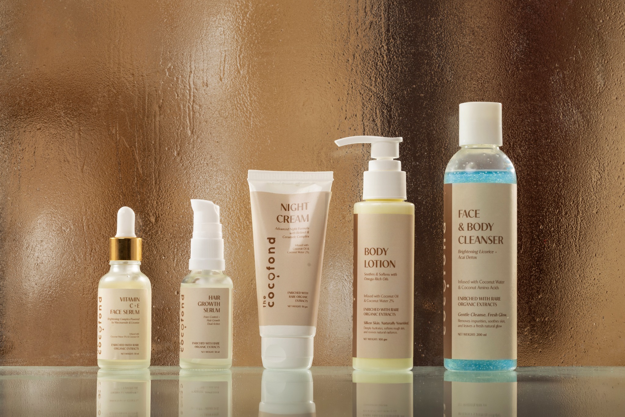 The Cocofond complete routine bundle, alternate product arrangement